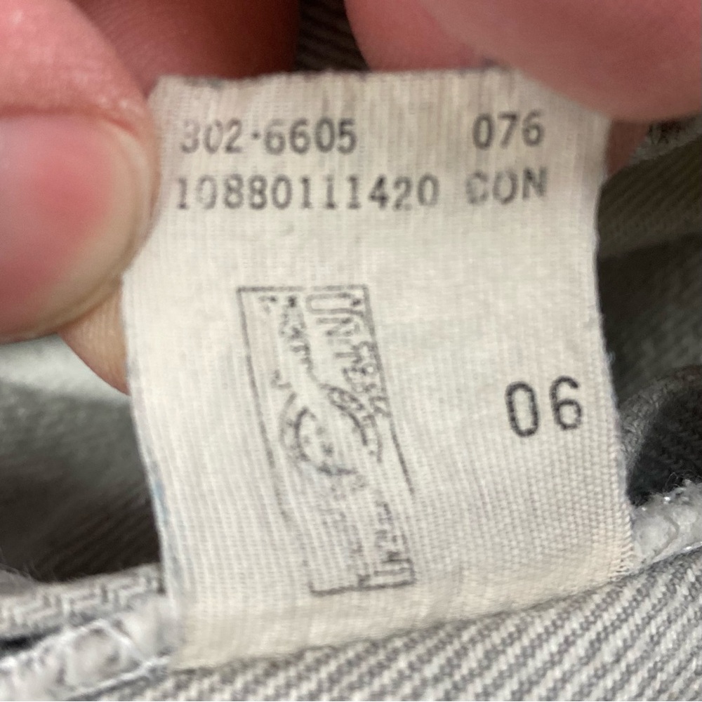 LEE Women’s Cut Off Shorts Gray Union Made VINTAGE 100% Cotton Size 7 MED - Picture 5 of 13
